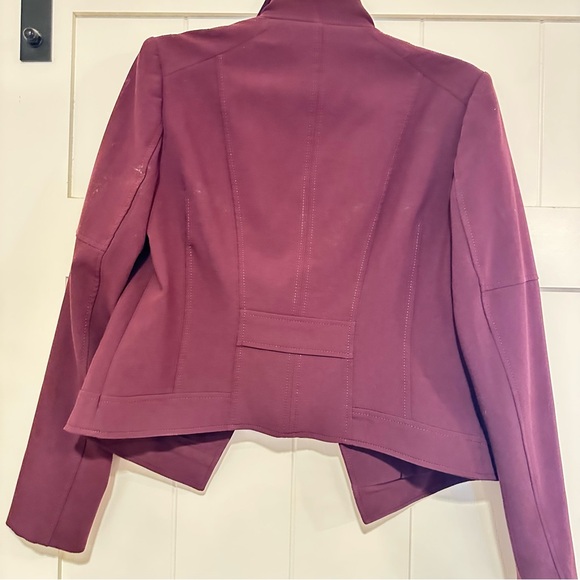 White House Black Market Women's Burgundy Jacket - Picture 3 of 3